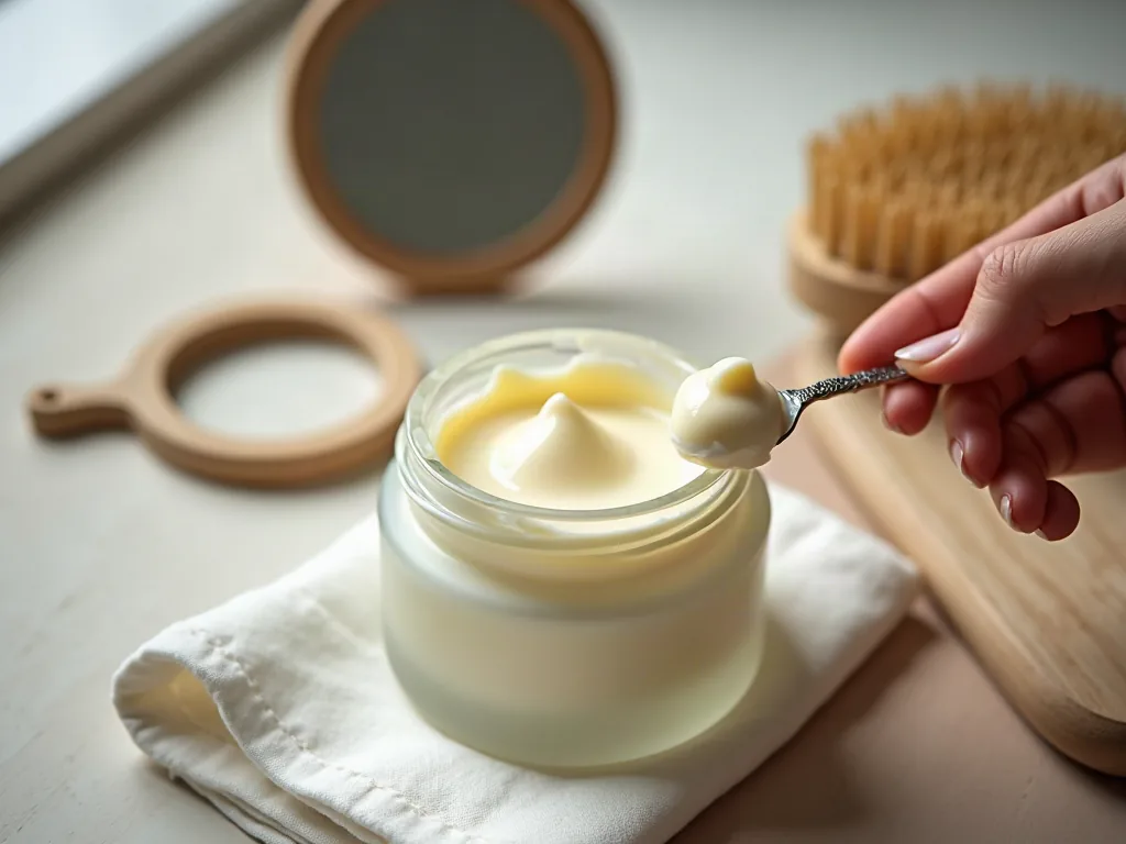 Avis sur Embryolisse : la crème culte tient-elle vraiment ses promesses ? Pot de crème hydratante ouvert avec une noisette de produit sur le bout du doigt